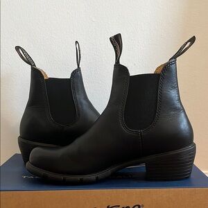 Blundstone Heeled Black Boots #1671